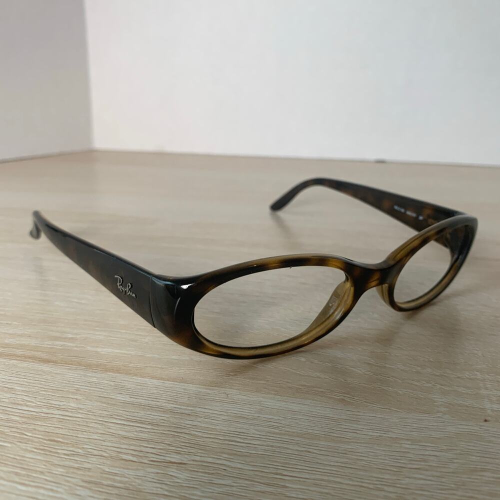Ray-Ban RB2128 902/57 Wrap Oval Tortoise Shell Frames Only Made in Italy